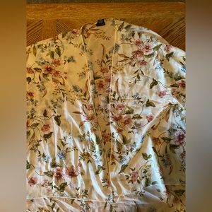 see through flower cardigan small